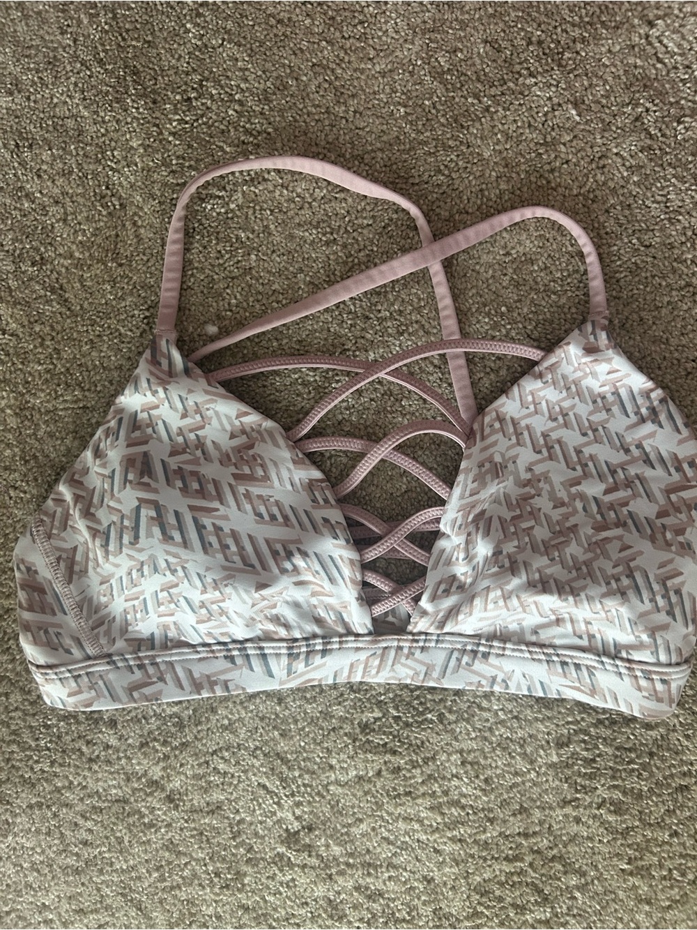 Victoria's Secret Pink Strappy Printed Bralette